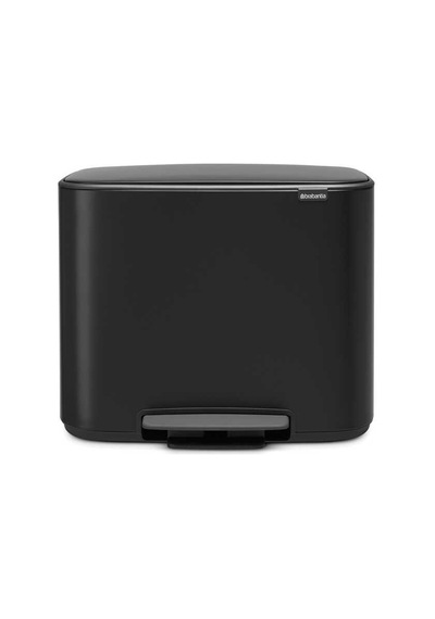 Brabantia Bo Matt Black Pedallı Çöp Kutusu 3x11lt Siyah