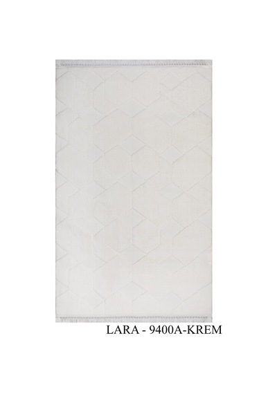My Evilla Modern Dekoratif Lara Krem Dokuma Halı