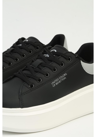 United Colors Of Benetton Benetton 10232 İthal Yüksek Düz Taban Bağcıklı Kadın Sneaker Spor Ayakkabı 001
