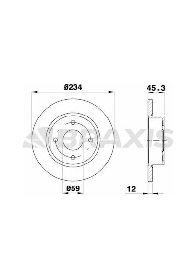 Braxıs Ae0099 Fren Diski On 402065f001 - 2 Adettir