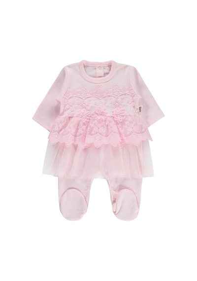Civil Baby Fırfır Tüllü 1-9 Ay Tulum - Pembe