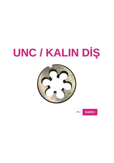 Narex Unc Kalın Diş Pafta - Unc 3/4