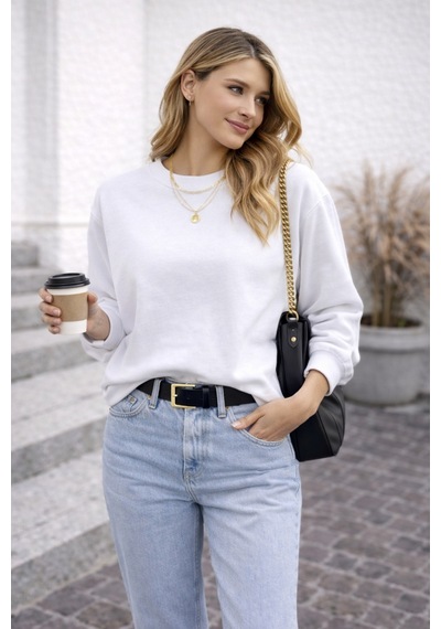 Cloudymood Unisex Kadın Oversize Sweatshirt Basic Bisiklet Yaka Uzun Kollu Günlük Rahat Sweat Beyaz - 843911129 Beyaz Cloudymood Unisex Kadın Oversize Sweatshirt Basic Bisiklet Yaka Uzun Kollu Günlük Rahat Sweat Beyaz - 843911129 Beyaz