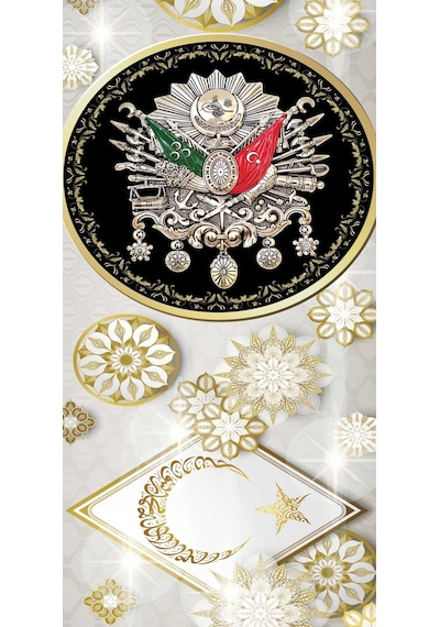 Kapı Giydirme Kapı Sticker Folyosu Osmanlı Arma
