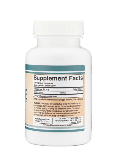 Double Wood Berberine 500mg 60 Capsul.3736