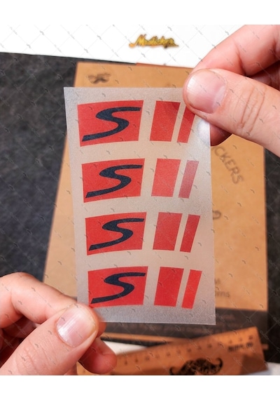 Bay Etiket Rfhlm83 Vespa Jant Sticker Seti 4 Ad Kırmızı