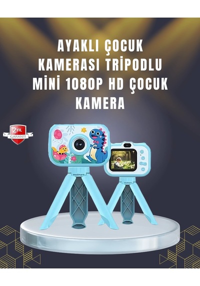Buğz 2 İnç Ekranlı Çocuk Kamerası Çizgi Film Efektli Ve Müzik Çalar Özellikli