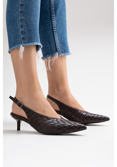 Alewomen Kahve Hasır Sivri Burun Arka Açık 4 Cm Topuk Boyu Gormi Stiletto Kadın Ayakkabı Kahverengi Alewomen Kahve Hasır Sivri Burun Arka Açık 4 Cm Topuk Boyu Gormi Stiletto Kadın Ayakkabı Kahverengi