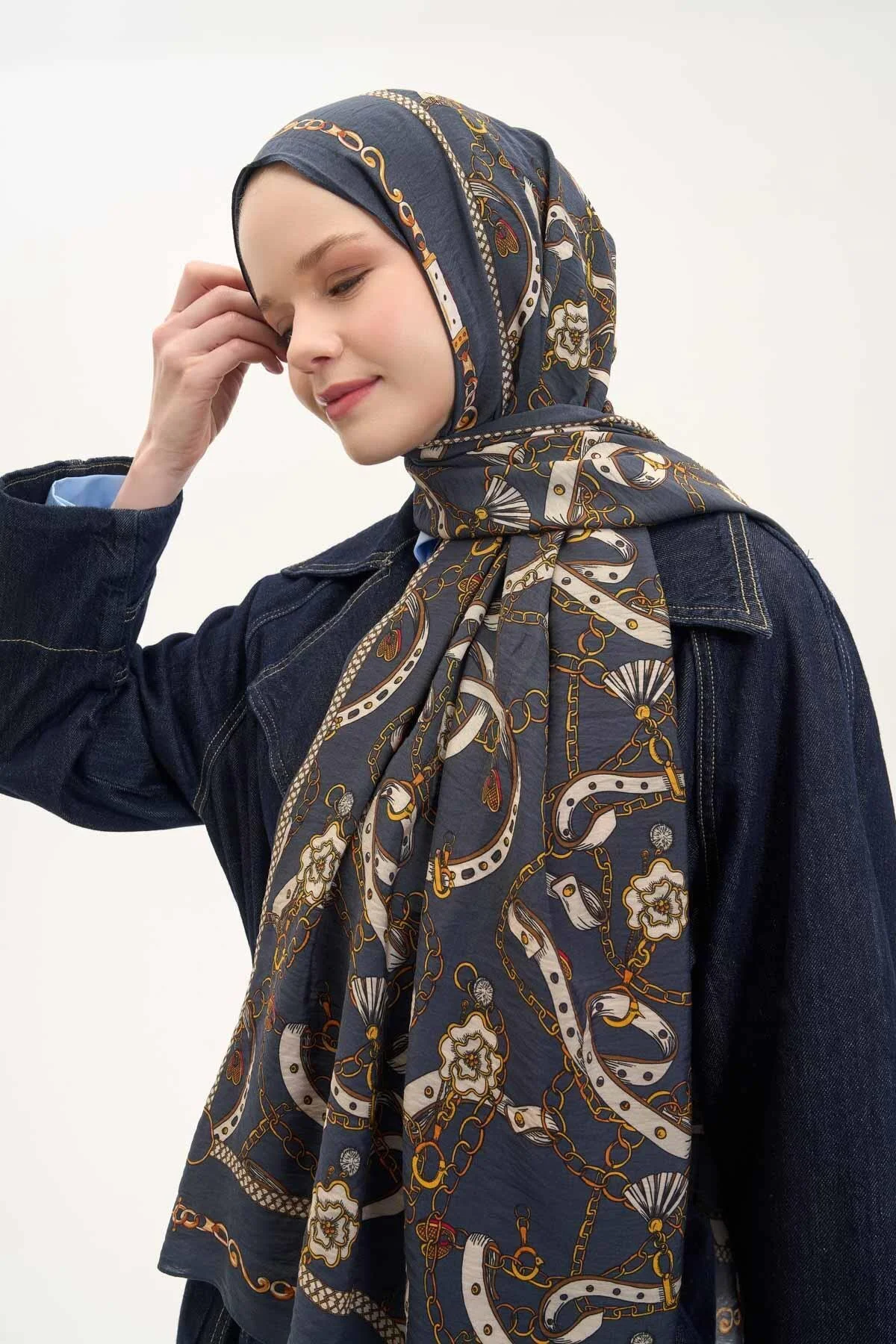 Silk Home Mayda Şal 81021-14 Lacivert