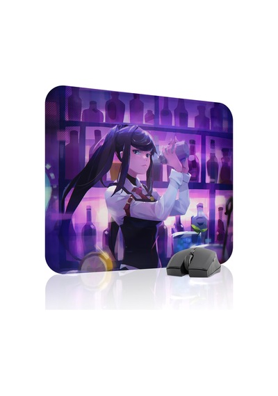 Va-11 Hall-a Kaymaz Dikişli Kauçuk Oyuncu Mousepad V4 - 48x40 Xl Gaming Mouse Pad Fare Altlığı
