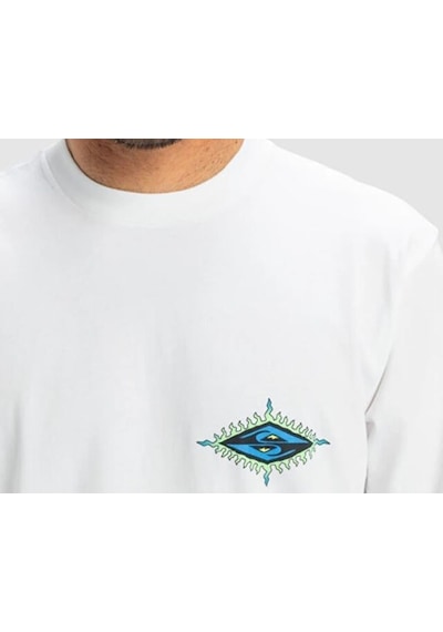 Quiksilver Ev Beach Blast Ss Erkek Günlük Tişört Eqyzt08046-908 Beyaz Beyaz
