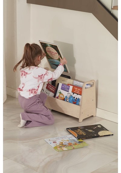 Montessori Küçük Boy Kitaplık Bej