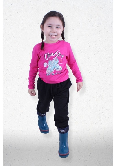 Fyk Kids Kız Çocuk Alt-üst Uzun Kollu Takım Pembe2 Pembe