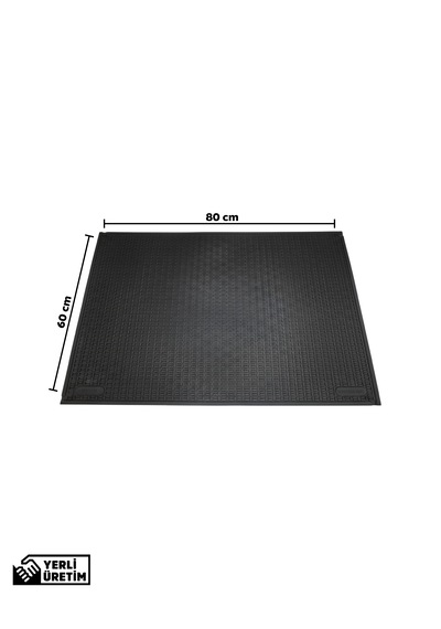 Kaymaz Taban Kauçuk Dış Mekan Paspası, Kauçuk Kapı Önü Paspası 60x80 cm Spike Mat