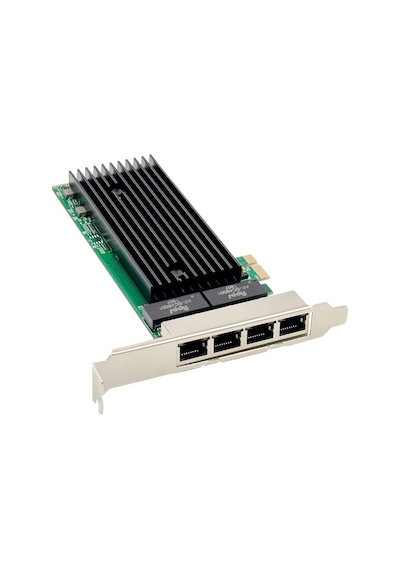 PCI E 4 Port Gigabit Ethernet Ağ Kartı 10 100 1000 Intel 82576