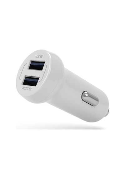 Nautica CH15 Çift USB Çakmaklık Girişli Araç İçi Şarj Cihazı Beyaz