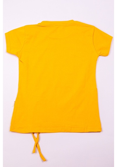 Hçm Kız Çocuk Tshirt Taş Baskılı A1 Hardal