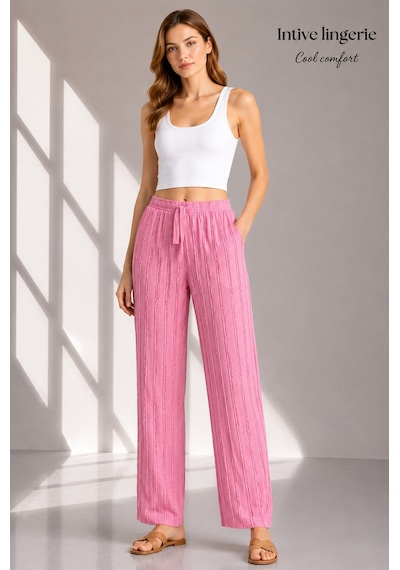 Intive Cool Comfort Müslin/waffle Kumaş İç Göstermez Pamuklu Nefes Alabilir Dokulu Yazlık Pantolon Pembe Intive Cool Comfort Müslin/waffle Kumaş İç Göstermez Pamuklu Nefes Alabilir Dokulu Yazlık Pantolon Pembe