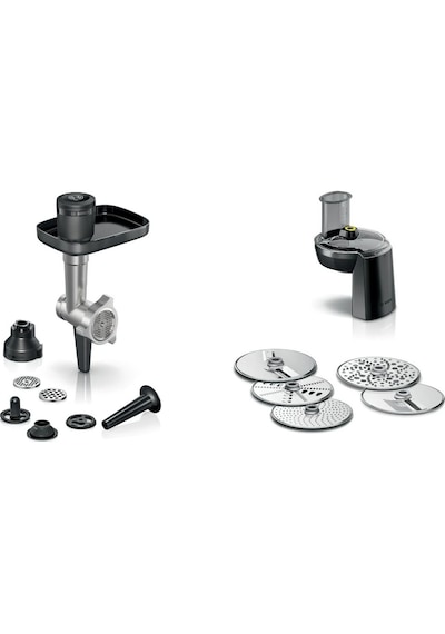 Bosch Uyumlu Mums6zs00 Serie 6 Mutfak Makinesi  Kıyma Çekme Aparatı Ve Rende Seti