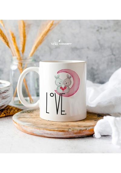 Kişiye Özel Love Beyaz Kupa Bardak - Arkadaşa Hediye - Doğum Günü Hediyesi