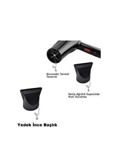 Ins 5200 Profesyonel Fön Saç Kurutma Makinesi Kuaför Hair Dryer