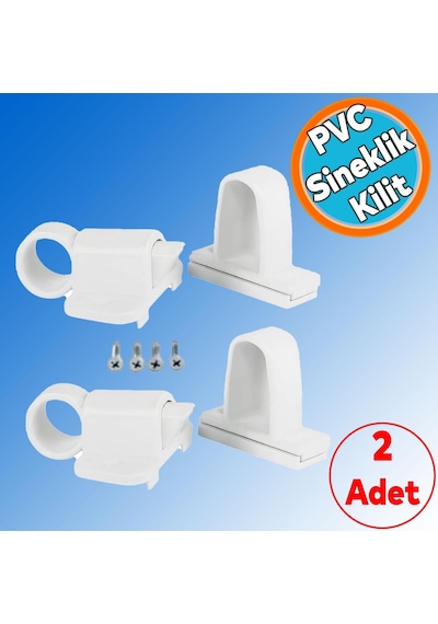 Pencere Kapı Sineklik Kapama Çarpma Kilit Plastik Pratik Tutucu Pimapen Pvc Aparat 2 Adet