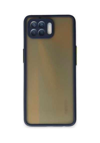 Newface - 187 - Oppo Reno 4 Lite Kılıf Montreal Silikon Kapak - Csmo-tex - - Lacivert