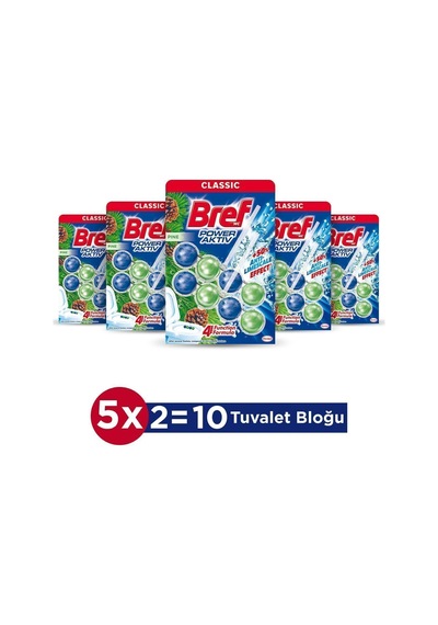 Power Aktiv Katı Tuvalet Bloğu 5 Adet Çam Ikili 5'li Set