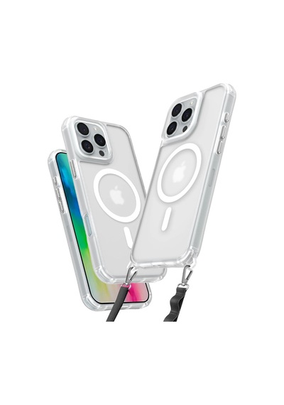 Apple iPhone Uyumlu,  16 Pro Kılıf Enka Magsafe Silikon Kılıf - Şeffaf