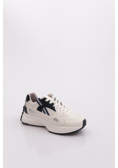 Dgn 83191 Kadin Sneaker Ayakkabi Beyaz - Lacivert
