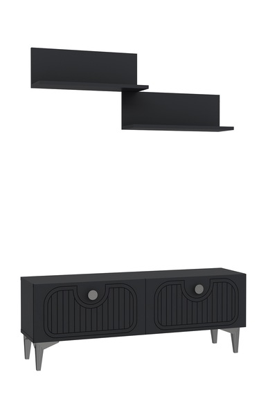 120dhdtür3ba 120 Cm Hera Lazer Desenli Raflı Tv Sehpası,ünitesi Antrasit - Gümüş 120dhdtür3ba 120 Cm Hera Lazer Desenli Raflı Tv Sehpası,ünitesi Antrasit - Gümüş