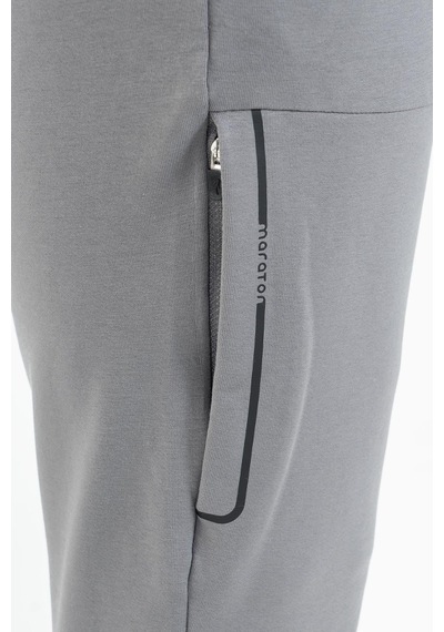 Maraton Sportswear Regular Erkek Ribana Paça Basic Antrasit Melanj Eşofman Altı 21716-antrasit Melanj Antrasit Melanj