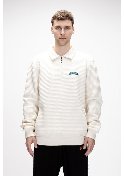 Bad Bear Diez Marshmallow Yarım Fermuarlı Erkek Sweatshirt Beyaz Bad Bear Diez Marshmallow Yarım Fermuarlı Erkek Sweatshirt Beyaz