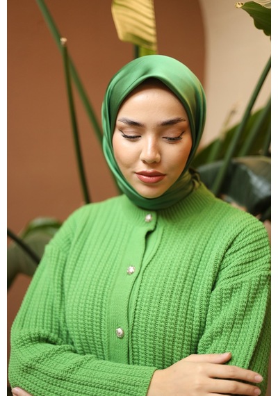 Silk Home Düz Micro Saten Eşarp 28011-14 Siyah