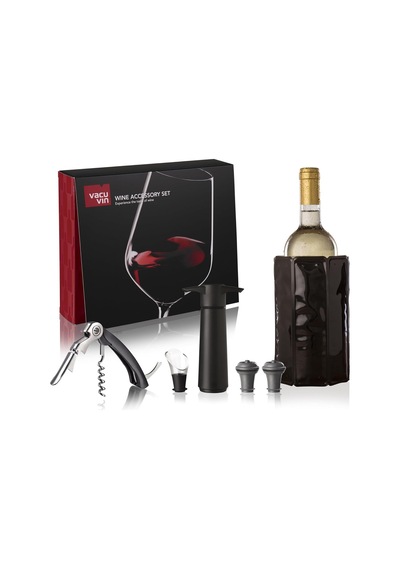 Vacu Vin Experience 6 Parçalı Şarap Seti, Şarap Pompası, Şarap Boşaltıcı, Garson Bıçağı, Yedek Tıpa, 68897