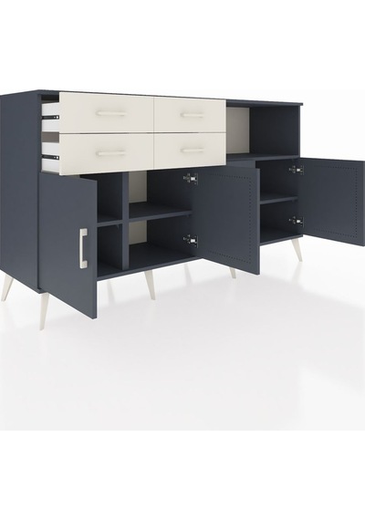 Hyperion Konsol 4 Raflı 4 Çekmeceli 4 Kapaklı 176x44x99 Antrasit- Antrasit-antrasit/aytaşı Hyperion Konsol 4 Raflı 4 Çekmeceli 4 Kapaklı 176x44x99 Antrasit- Antrasit-antrasit/aytaşı