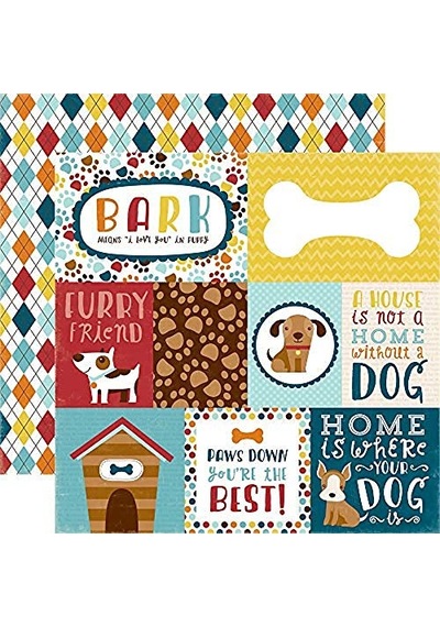 Echo Park Bark 30 Cm X 30 Cm Köpek Koleksiyon Paketi Bk97016