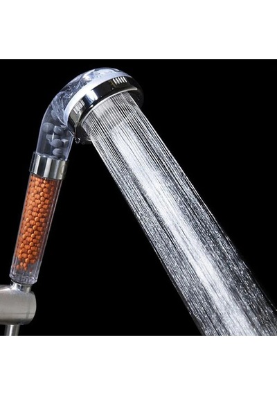 Boncuklu Su Tasarruflu Ve Arıtmalı Duş Başlığı - Kireç Önleyici Özellikli Beyaz Pu Diğer