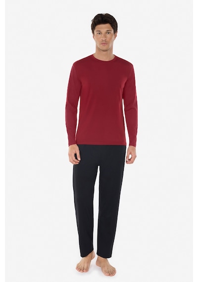 Malabadi Erkek Bordo Bisiklet Yaka Micro Modal Extra Yumuşak Kışlık Pijama Takımı 6032