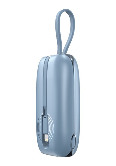 Linktech Mp09 9600 Mah Type-c / Lightning Kablolu 22.5w Powerbank Pd3.0 Mavi