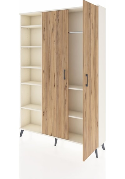 Arges Dolap 7 Raflı 2 Kapaklı Tek Askılı 132x30x195 Aytaşı-ça... Aytaşı
