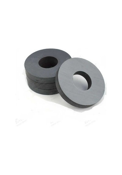Mıknatıs 4 Adet 55 X 25 X 8 Mm Halka Mıknatıs Ferrit Kömür Magnet