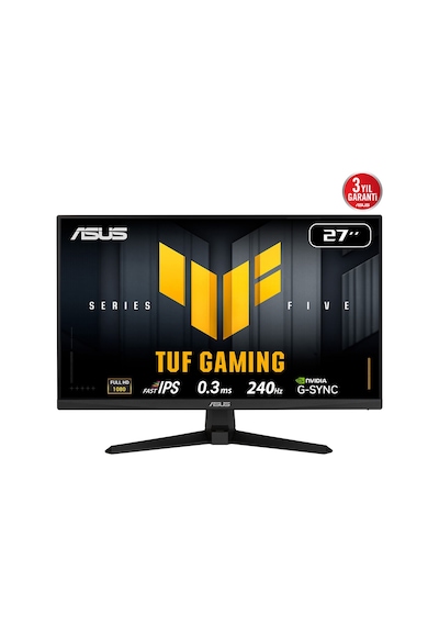 Asus Tuf Gamıng Vg279qm5a 27" 0.3ms, 240hz, Full Hd, Dp, 2xhdmı, Hoparlör, Fast Ips Led, Elmb S