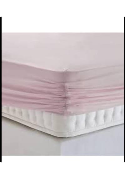 %100 Cotton Pamuk 120x200+30 Cm Fitted Lastikli Tek Kişilik Çarşaf Bed Sheett Pembe