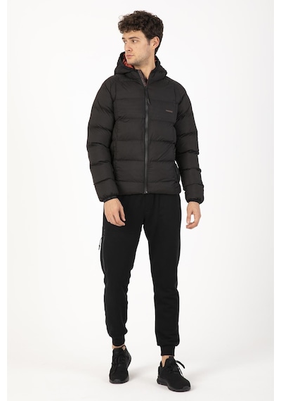 Maraton Sportswear Regular Erkek Kapşonlu Uzun Kol Basic Siyah Mont 21259-siyah Siyah