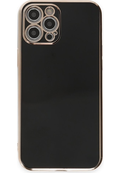 Apple Uyumlu iPhone 12 Pro Max Kılıf Luxury Seri Kamera Korumalı Silikon Kapak