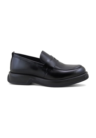 Fosco 3225 Hakiki Deri Loafer Erkek Ayakkabı Siyah Açma