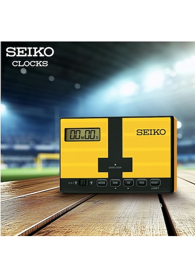 Seiko Qhl098y Masa Saati Sarı