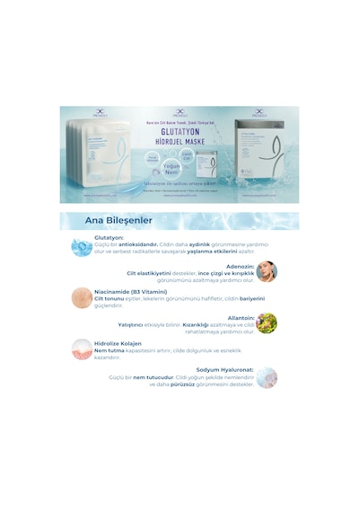 Beauugreen Glutatyon Hidrojel Maske 1 Adet