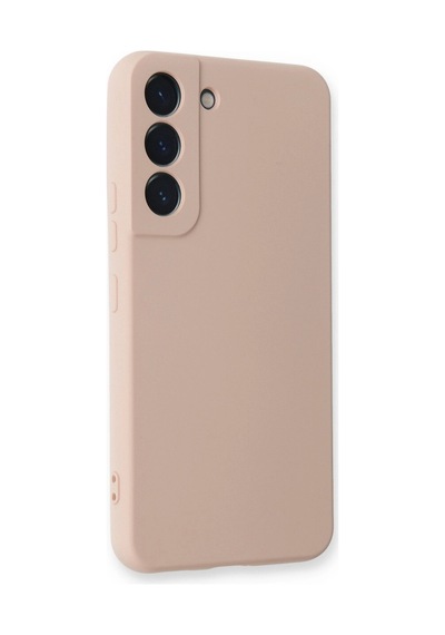 Samsung Galaxy Uyumlu Galaxy S23 Kılıf Nano İçi Kadife Silikon - Pudra 1